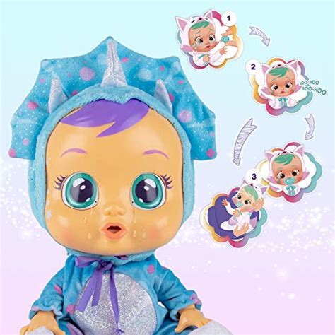Cry Babies Fantasy Tina The Blue Dinosaur Interactive Baby Doll