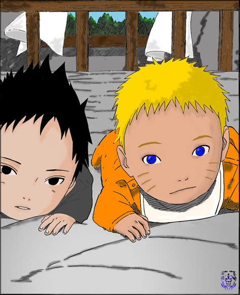 Baby Naruto And Sasuke By Shaunspartan On Deviantart