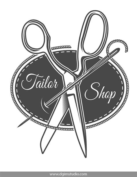 Tailor Print Templates Tailor Shop Sewing Logo Sewing Logo Design