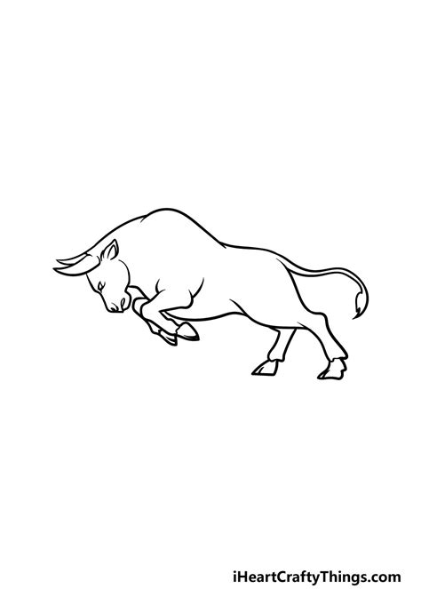 Bull Drawing How To Draw A Bull Step By Step