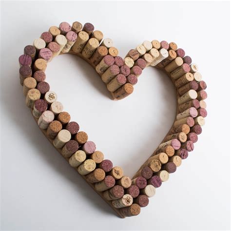 Wine Cork Heart Wreath Etsy