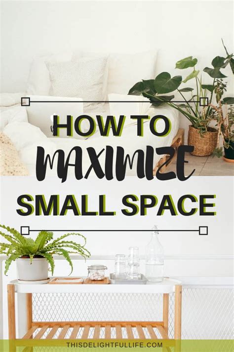 A Small Table With Plants On Top And The Words How To Maximum Small