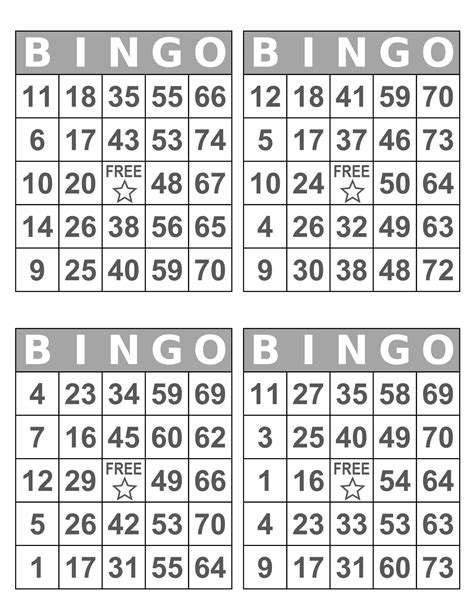 Free Printable Number Bingo Card Generator Templates Printable Download