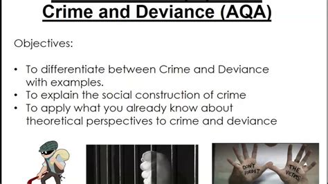 Introduction To Crime And Deviance Aqa Sociology Youtube