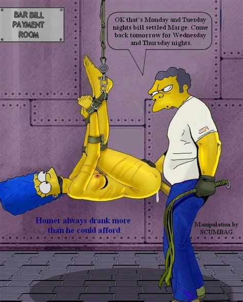 Bdsm Con Marge Simpson Desnuda Y Moe Szyslak Comics Xxx
