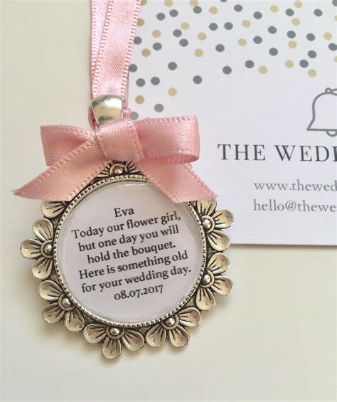 Flower Girl Bridesmaid Bouquet Charm T For Something Old Etsy