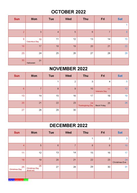 Printable October 2022 Calendar Thn2022