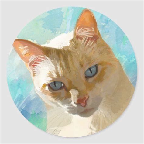 The most common flame point siamese material is ceramic. Flame Point Siamese Gifts on Zazzle | Cat stickers, Cat ...