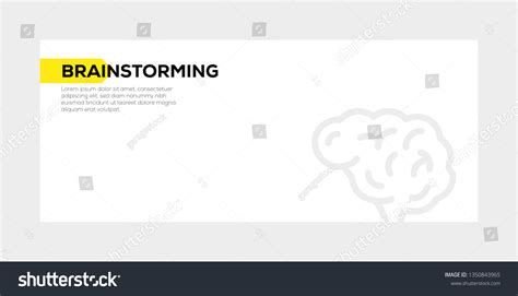 Brainstorming Banner Concept Stock Vector Royalty Free 1350843965