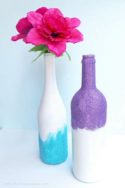 Diy Glitter Vases Studio Artesania