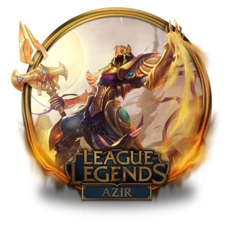 Azir Icon League Of Legends Gold Border Iconpack Fazie69