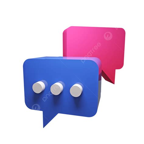Social Media 3d Vector 3d Social Media Icon Message Chatting 3d