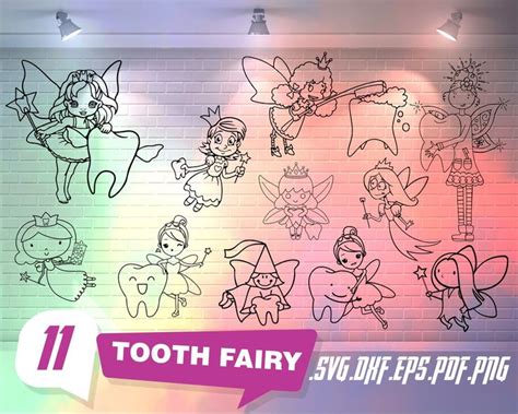 Tooth Fairy Svg Fairies Svg Bundle Fairy Clipart Png Stencil Svg