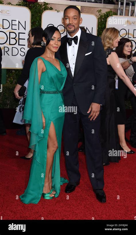 Jada Pinkett Smith And Will Smith Attending The 73rd Annual Golden Globe