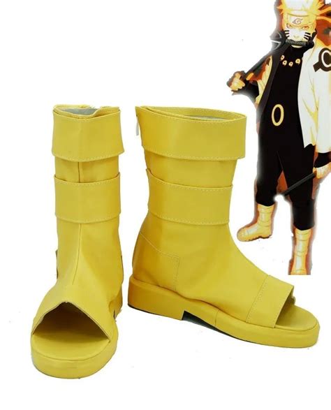 Anime Naruto Uzumaki Rikudou Sennin Modo Cosplay Boot Shoes AllCosplay Com