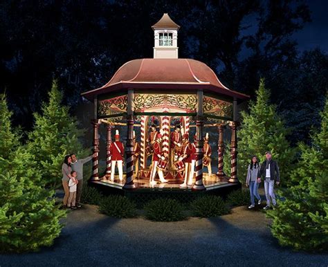 12 Days Of Christmas At Night Dallas Arboretum Navy Runner