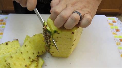 Cutting A Fresh Pineapple How To Peel And Cut A Pineapple