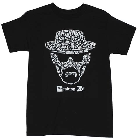 Breaking Bad Breaking Bad Mens T Shirt Walter White Heisenberg Face