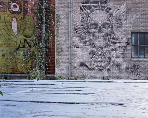 Urban Backdrops Grunge Alleys Digital Backgrounds Senior Photography