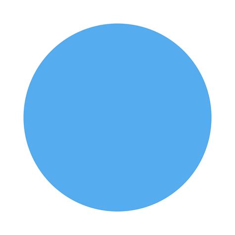 Blue Circle Emoji - What Emoji 類