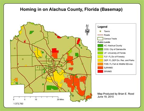 Applications In Gis Rood Week 6 Homing In On Alachua County Fl