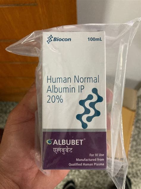 human normal albumin 20 100 ml at rs 3900 bottle in bengaluru id 24686375333