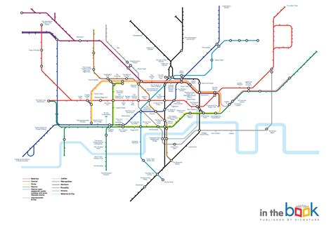 The Literary Tube Map Of London London Tube Map Literary Map