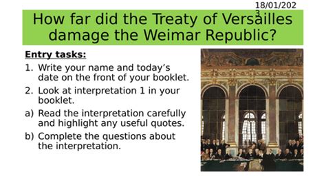 Gcse Germany Treaty Of Versailles Teaching Resources