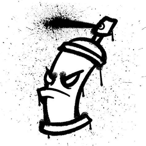 Premium Vector Vector Graffiti Spray Character Isolated Vector