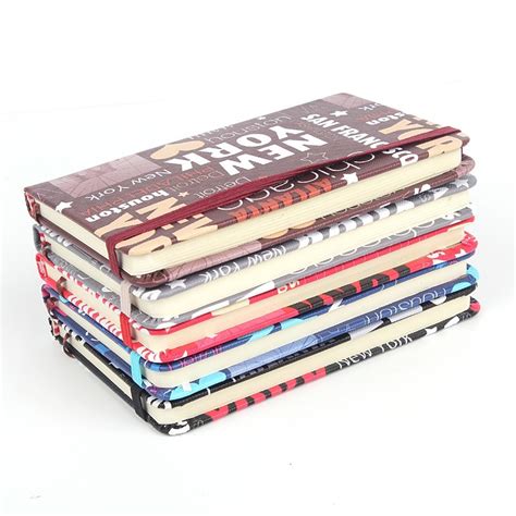Hardcover Custom Printed Notebooks Sewn Giue Binding Size 16 X 12 X 5cm