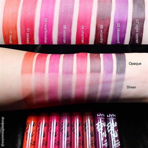 Nyx Epic Ink | Nyx swatches, Lip swatches, Simple skincare