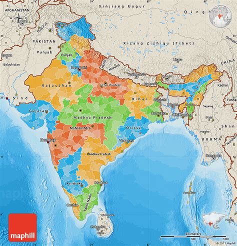 Map Of India Relief Features United States Map