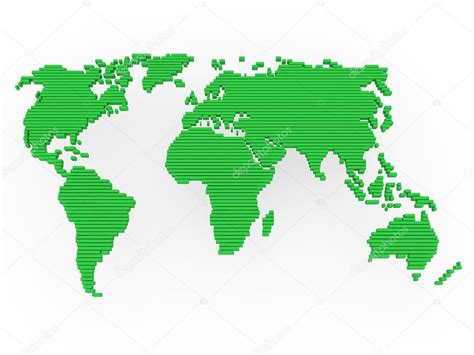 World Map Green — Stock Photo © Graphicgum 5659935