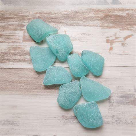 Teal Blue Sea Glass Genuine Sea Glass Authentic Seaglass Of Etsy