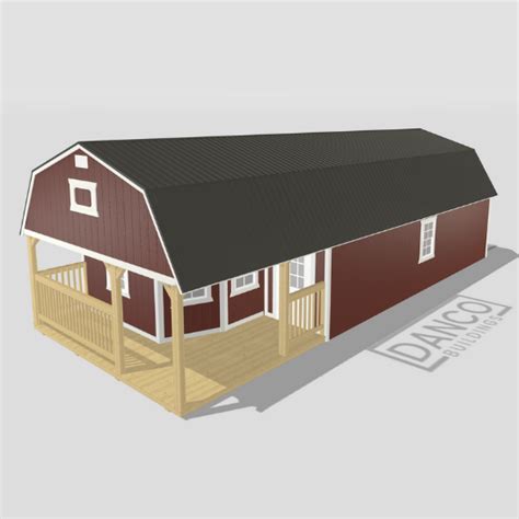 Building Type Wraparound Porch Lofted Barn Cabin Danco Buildings