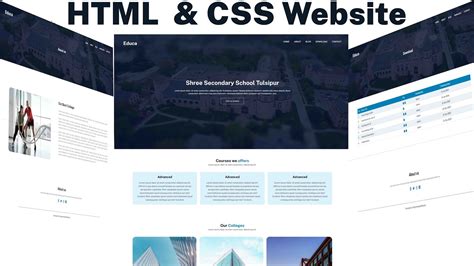 How To Make Website Using HTML CSS Full Responsive Multi Page Website Design HTML CSS