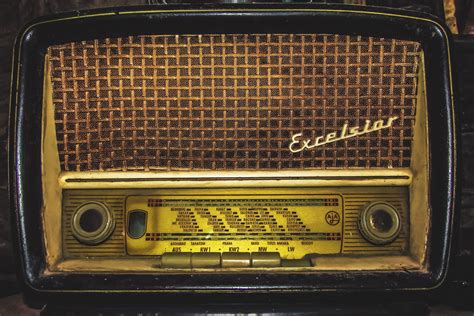 An Old Retro Vintage Radio Technology Music Retro Styled Old