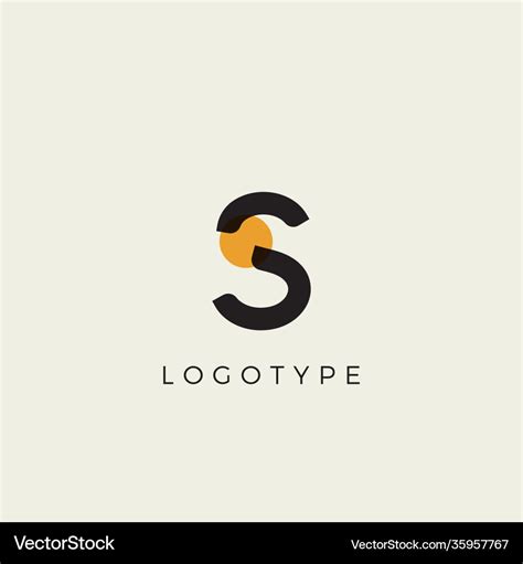 Creative Letter S For Logo And Monogram Minimal Vector Image