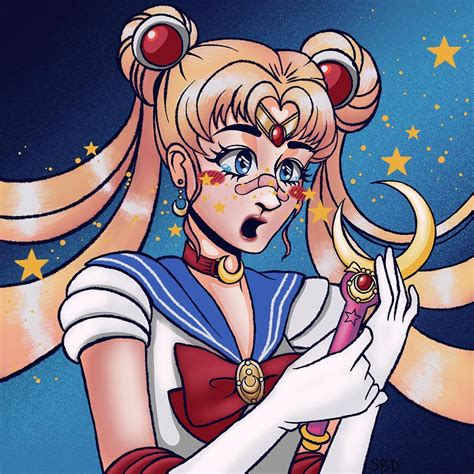 Sailor Moon Fan Art Digital Art By Skylar B Dillon Fine Art America