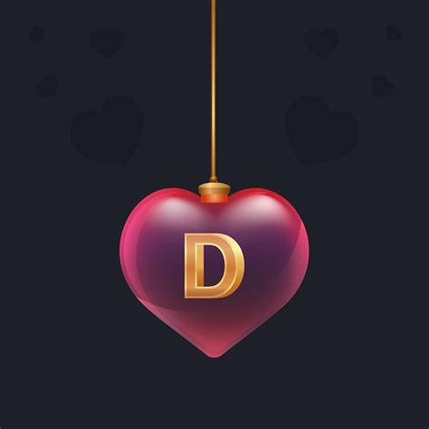 Letter D Wallpaper With Love