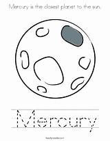 Mercury Planet Drawing Coloring Clipartmag sketch template