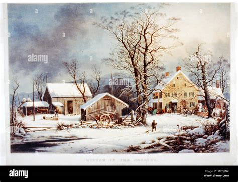 Typical Winter Scene Currier And Ives Hi Res Stock Photography And