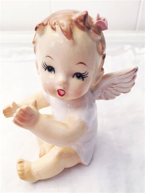 Vintage Sweet Angel Baby Figurine Etsy