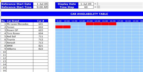 Download free excel calendar templates. Car Rental Booking Template | Excel Templates | Excel ...