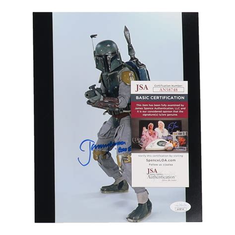 Jeremy Bulloch Signed Star Wars 8x10 Photo Inscribed Boba Fett JSA