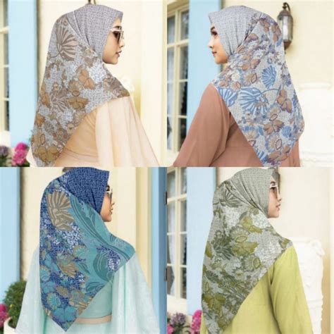 jual produk terbaru hijab segiempat motif js series hijab segi empat kerudung deenay