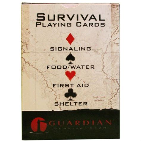 Survival Playing Cards Survivalsuppliesproduct Survival Supplies