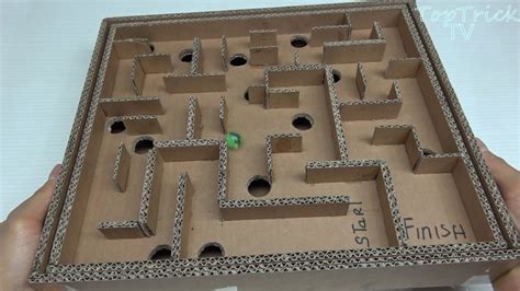 Board Game Marble Labyrinth From Cardboardhow To Make Amazing Game