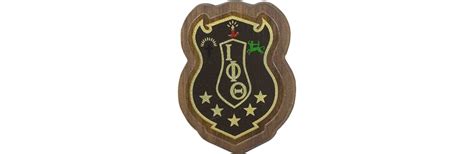 Iota Phi Theta Mini Decal Background Fraternity Crest