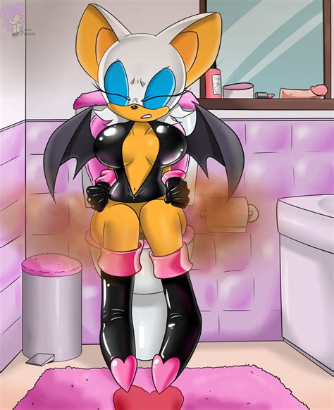 EPresents Commission Rouge On The Toilet Again By EmmaPresents Hentai Foundry